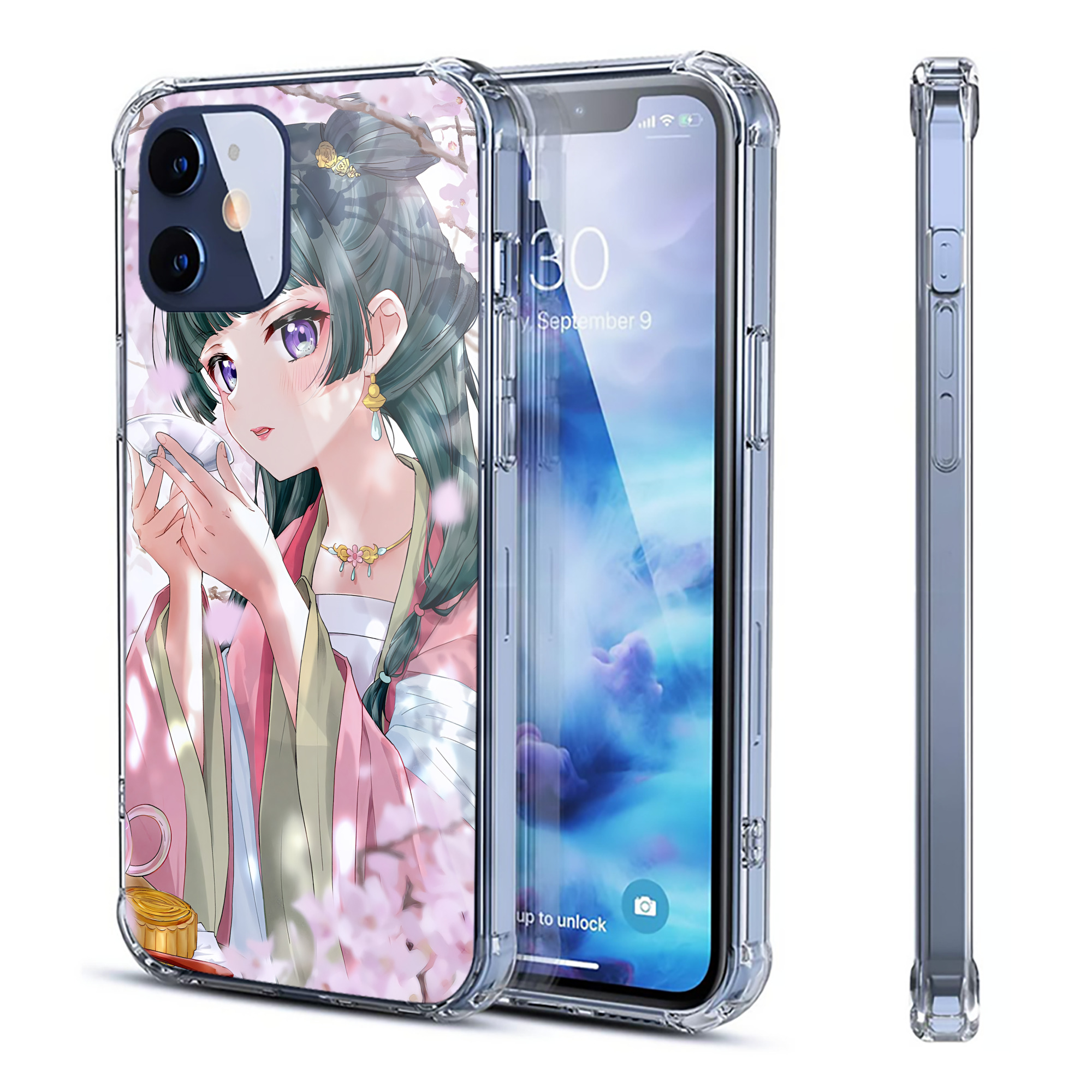 （画像用） 薬屋のひとりごと The Apothecary Diaries 【iPhone 12シリーズ対応】透明スマホケース（クリアソフトケース）